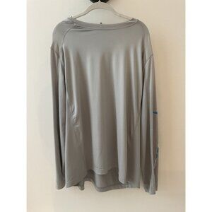 Habit Mens Long Sleeve Solar-Factor Shirt XL Gray Polyester